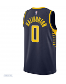 Unisex Indiana Pacers Tyrese Haliburton Nike Navy Swingman Jersey - Icon Edition