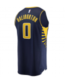 Youth Indiana Pacers Tyrese Haliburton Fanatics Navy 2021/22 Fast Break Replica Jersey - Icon Edition