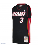 Men's Miami Heat Dwyane Wade Mitchell & Ness Black 2012/13 Hardwood Classics Swingman Jersey