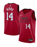 Unisex Miami Heat Tyler Herro Nike Red 2024/25 Swingman Player Jersey - City Edition