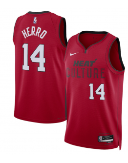 Unisex Miami Heat Tyler Herro Nike Red 2024/25 Swingman Player Jersey - City Edition