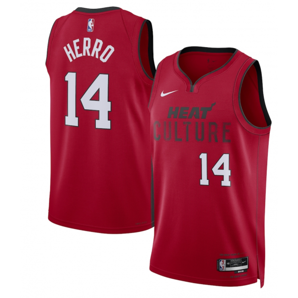 Unisex Miami Heat Tyler Herro Nike Red 2024/25 Swingman Player Jersey - City Edition