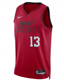 Unisex Miami Heat Bam Adebayo Nike Red 2024/25 Swingman Player Jersey - City Edition