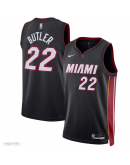 Unisex Miami Heat Jimmy Butler Nike Black Swingman Jersey - Icon Edition