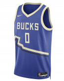 Unisex Milwaukee Bucks Damian Lillard Nike Royal 2024/25 Swingman Player Jersey - City Edition