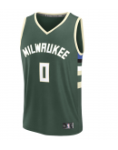 Youth Milwaukee Bucks Damian Lillard Fanatics Hunter Green Fast Break Replica Player Jersey - Icon Edition