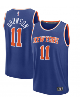 Youth New York Knicks Jalen Brunson Fanatics Blue Fast Break Replica Player Jersey - Icon Edition