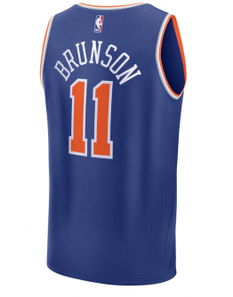 Youth New York Knicks Jalen Brunson Fanatics Blue Fast Break Replica Player Jersey - Icon Edition