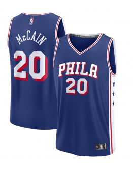 Men's Philadelphia 76ers Jared McCain Fanatics Royal 2024 NBA Draft Fast Break Player Jersey - Icon Edition