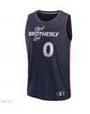 Men's Philadelphia 76ers Tyrese Maxey Fanatics Navy Fast Break Jersey - City Edition