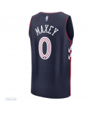 Men's Philadelphia 76ers Tyrese Maxey Fanatics Navy Fast Break Jersey - City Edition