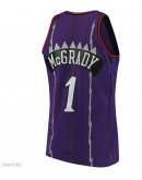 Men's Toronto Raptors Tracy McGrady Mitchell & Ness Purple Hardwood Classics Swingman Jersey