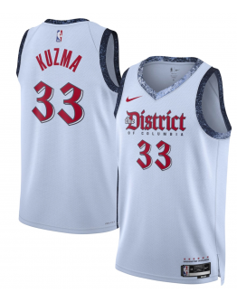 Unisex Washington Wizards Kyle Kuzma Nike Powder Blue 2024/25 Swingman Player Jersey - City Edition