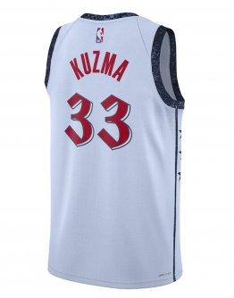 Unisex Washington Wizards Kyle Kuzma Nike Powder Blue 2024/25 Swingman Player Jersey - City Edition