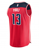 Men's Washington Wizards Jordan Poole Fanatics Red Fast Break Player Jersey - Icon Edition