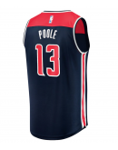 Men's Washington Wizards Jordan Poole Fanatics Navy Fast Break Player Jersey - Statement Edition