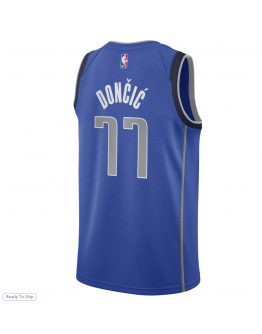 Youth Dallas Mavericks Luka Dončić Nike Blue Swingman Jersey - Icon Edition