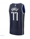 Men's Dallas Mavericks Luka Dončić Fanatics Navy Fast Break Player Jersey - Statement Edition