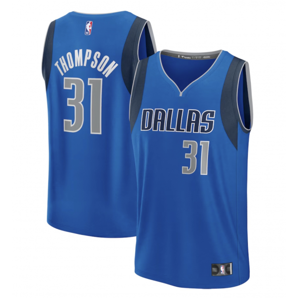 Youth Dallas Mavericks Klay Thompson Fanatics Blue Fast Break Replica Player Jersey - Icon Edition