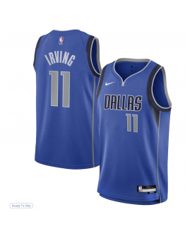 Youth Dallas Mavericks Kyrie Irving Nike Blue Swingman Jersey - Icon Edition