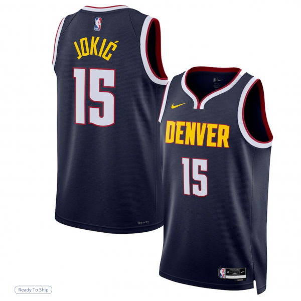 Unisex Denver Nuggets Nikola Jokic Nike Navy Swingman Jersey - Icon Edition