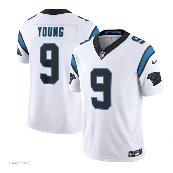 Men's Carolina Panthers Bryce Young Nike White Vapor F.U.S.E. Limited Jersey