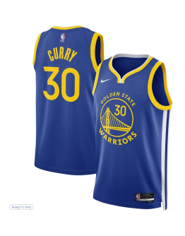 Unisex Golden State Warriors Stephen Curry Nike Royal Swingman Jersey - Icon Edition