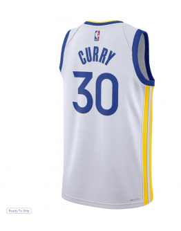 Unisex Golden State Warriors Stephen Curry Nike White Swingman Jersey - Association Edition