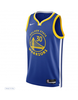 Unisex Golden State Warriors Stephen Curry Nike Royal Swingman Jersey - Icon Edition