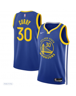 Unisex Golden State Warriors Stephen Curry Nike Royal Swingman Jersey - Icon Edition