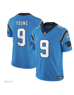 Men's Carolina Panthers Bryce Young Nike Blue Vapor F.U.S.E. Limited Jersey