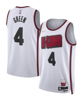 Unisex Houston Rockets Jalen Green Nike White 2024/25 Swingman Player Jersey - City Edition