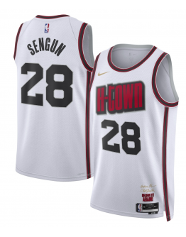 Unisex Houston Rockets Alperen Sengun Nike White 2024/25 Swingman Player Jersey - City Edition