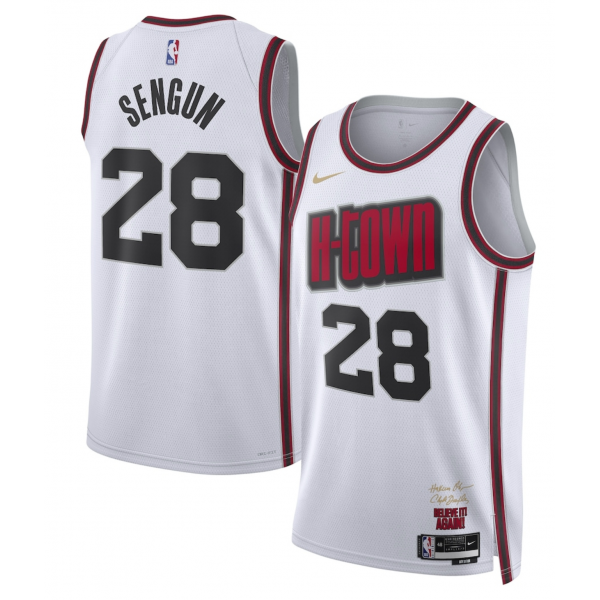 Unisex Houston Rockets Alperen Sengun Nike White 2024/25 Swingman Player Jersey - City Edition