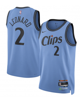 Unisex LA Clippers Kawhi Leonard Nike Light Blue 2024/25 Swingman Player Jersey - City Edition