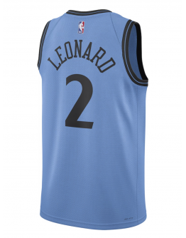 Unisex LA Clippers Kawhi Leonard Nike Light Blue 2024/25 Swingman Player Jersey - City Edition