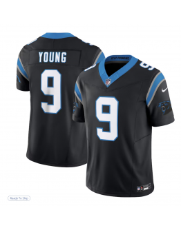 Men's Carolina Panthers Bryce Young Nike Black Vapor F.U.S.E. Limited Jersey