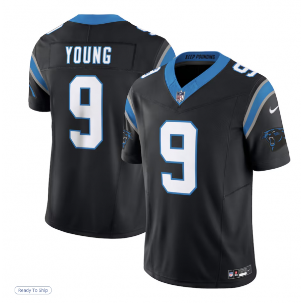 Men's Carolina Panthers Bryce Young Nike Black Vapor F.U.S.E. Limited Jersey