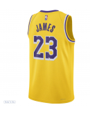 Unisex Los Angeles Lakers LeBron James Nike Gold Swingman Jersey - Icon Edition