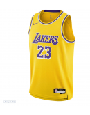 Youth Los Angeles Lakers LeBron James Nike Gold Swingman Jersey - Icon Edition