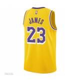 Youth Los Angeles Lakers LeBron James Nike Gold Swingman Jersey - Icon Edition