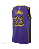 Unisex Los Angeles Lakers LeBron James Jordan Brand Purple Swingman Jersey - Statement Edition