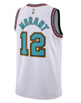 Unisex Memphis Grizzlies Ja Morant Nike White 2024/25 Swingman Jersey - Classic Edition