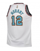 Youth Memphis Grizzlies Ja Morant Nike White 2024/25 Swingman Jersey - Classic Edition