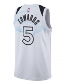 Unisex Minnesota Timberwolves Anthony Edwards Nike White 2024/25 Swingman Player Jersey - City Edition