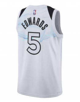 Unisex Minnesota Timberwolves Anthony Edwards Nike White 2024/25 Swingman Player Jersey - City Edition