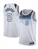 Unisex Minnesota Timberwolves Anthony Edwards Nike White 2024/25 Swingman Player Jersey - City Edition