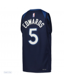 Youth Minnesota Timberwolves Anthony Edwards Nike Navy Swingman Jersey - Icon Edition