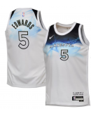 Youth Minnesota Timberwolves Anthony Edwards Nike White 2024/25 Swingman Player Jersey - City Edition