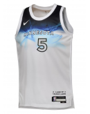 Youth Minnesota Timberwolves Anthony Edwards Nike White 2024/25 Swingman Player Jersey - City Edition